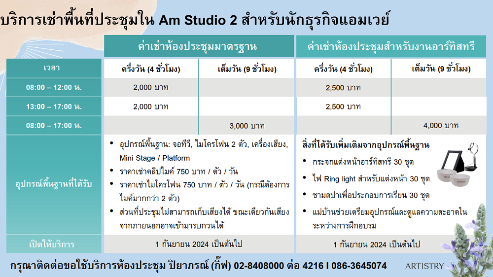 ค่าบริการเช่าห้อง Am Studio 2 Fee.png