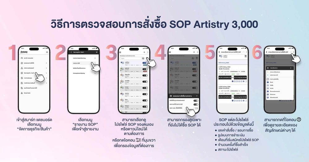สถานะโปรไฟล์ SOP Artistry 3,000 บนสมาร์ท แดชบอร์ด_2.png
